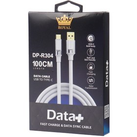 تصویر کابل تایپ سی فست شارژ DATA+ Royal DP-R304 2.4A 1m DATA+ Royal DP-R304 2.4A 1m Type-C Cable