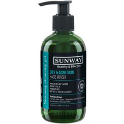 تصویر ژل شستشو صورت سان وی مناسب پوست چرب 250 میل Sunway Face Wash For Oily & Acne Skin 250ml