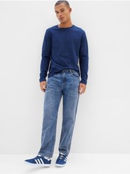 تصویر خرید اینترنتی شلوار جین مردانه آبی گپ 413511 ا Erkek Mavi Geri Dönüştürülmüş İçerikli Washwell™ Original Straight Jean Erkek Mavi Geri Dönüştürülmüş İçerikli Washwell™ Original Straight Jean