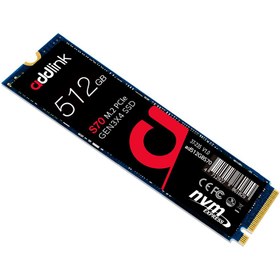 تصویر اس اس دی اینترنال ادلینک M2 2280 NVMe مدل S70 ظرفیت 512 گیگابایت َAddlink S70 512GB M.2 2280 NVMe Gen3x4 512GB Internal SSD