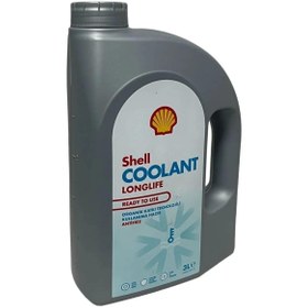 تصویر ضدیخ قرمز خنک کننده LONGLIFE آماده ضد یخ 3 لیتری 37C استفاده شل اورحینال Shell 