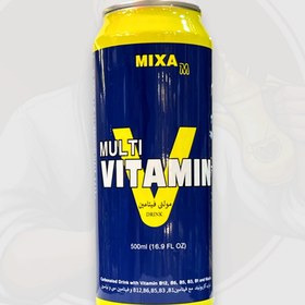 تصویر نوشیدنی مولتی ویتامین وی میکسا V mixa زرد 500 میل 