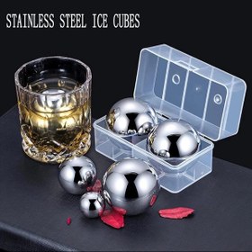 تصویر یخ استیل دوتایی گوی 