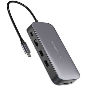 تصویر هاب و رم ریدر Powerology PWSDHB512 Type-C To USB3.0/HDMI/SD/Micro SD/Type-C Powerology PWSDHB512 Type-C To USB3.0/HDMI/SD/Micro SD/Type-C HUB