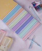 تصویر دفتر مشق ۸۰ برگ مجلد سیمی پاستلی pitico - سبز 