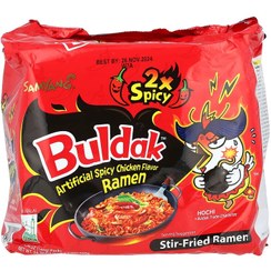 تصویر نودل کره ای سامیانگ بولداک samyang buldak - مرغ پنیری کاربونارا Samyang Buldak korean noodles