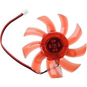 تصویر فن کارت گرافیک 8*8 نارنجی FAN 12V Graphics Card Cooling Fan