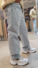 تصویر شلوار بگ یخی مردانه پارچه کویر باضمانت دوخت وپارچه - ۳ Men's baggy pants