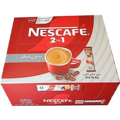تصویر پودر کافی میکس 2 در 1 بدون قند نسکافه 24 عددی 