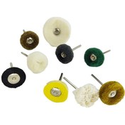 تصویر سری فرز انگشتی پرداخت مواد مدل S-09 مجموعه 9 عددی 