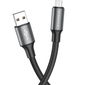 تصویر کابل شارژ بروفون مدل BX82 با سری میکرو BOROFONE BX82 Bountiful, USB to Micro-USB charging data cable