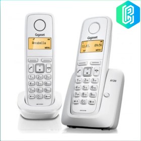 تصویر گوشی تلفن بی سیم گیگاست مدل A120A Duo Gigaset A120A Duo Wireless Phone