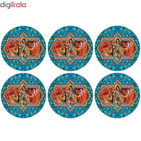 تصویر زیر لیوانی مدل C2-42418 بسته 6 عددی 