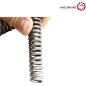 تصویر فنر مخصوص لوله بازکنی 45 متری سایز 28 میلیمتر فنر لوله بازکنی 45 متری سایز 28 میلیمتر