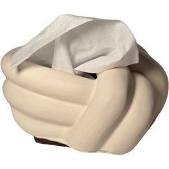 تصویر جادستمالی دکوری مدرن مدل لینو | مناسب دکوراسیون مینیمال Lino Modern Decorative Tissue Holder