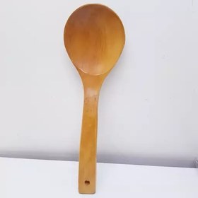 تصویر ملاقه آشپزخانه چوبی بامبو خارجی عالی و درجه یک با ارتفاع 27 سانت 