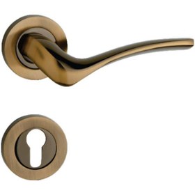 تصویر دستگیره دو تکه - طلایی 