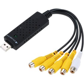 تصویر کارت کپچر اکسترنال 4 کاناله USB DVR ا 4 Channel USB DVR Video Capture Adapter 4 Channel USB DVR Video Capture Adapter