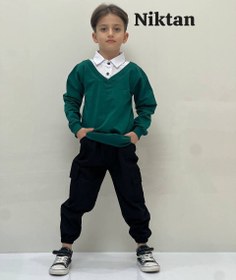 تصویر بلوز دو یقه پسرانه یلدایی Yaldai boy's two-collar blouse