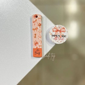 تصویر ست تگ آویز نارنجی 