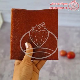 تصویر لواشک آلوچه قرمز خانگی ترش 