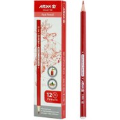 تصویر مداد آریا مدل  3002 رنگ قرمز Arya model 3002 Red Pencil
