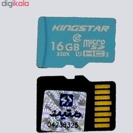 تصویر کارت حافظه microSDHC کینگ استار کلاس 10 استاندارد U1 سرعت 85MBps ظرفیت 16 گیگابایت 