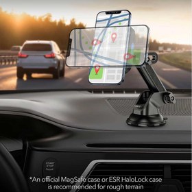 تصویر شارژر و نگهدارنده مگسیف داخل خودرو ESR Dashboard Wireless Car Charger (HaloLock) 