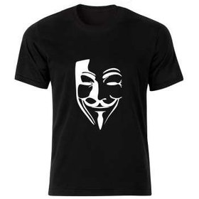 تصویر تی شرت آستین کوتاه مردانه طرح ماسک کد 20516 BW 