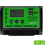 تصویر کنترل شارژ MPPT ولتاژ ۱۲ ولت آمپر ۶۰ 