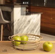 تصویر سبد گرد فلزی کرم بی وی کی کد 4065125 کالکشن آیریس 