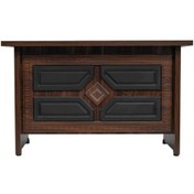 تصویر میز کارمندی 120 در 60 دو کشو 