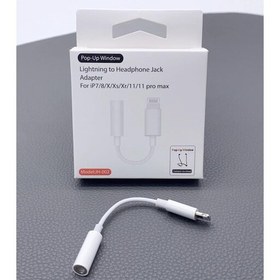 تصویر تبدیل بلوتوثی صدا Lightning To AUX مدل JH-002 ا JH-002 BlueTooth Lightning To AUX Headphone Jack Adapter 