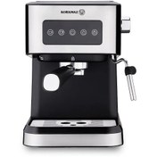 تصویر اسپرسوساز فوم شیر ساز دار برند کرکماز ترکیه مدل Java A981 Korkmaz Java Espresso Coffee Machine with Milk Frother A981