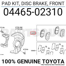 تصویر لنت جلوکرولا-2008-2015 Toyota Corolla Front Brake Pad 2015-2008