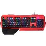 تصویر کیبورد گیمینگ میشن مدل MT-MK20 با سیم 