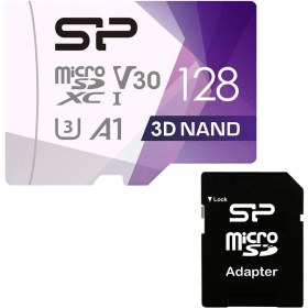 تصویر کارت حافظه microSDXC سیلیکون پاور مدل Superior Pro کلاس 10 استاندارد UHS-I U3 سرعت 100MBps به همراه آداپتور SD 