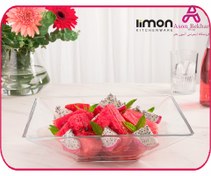 تصویر میوه خوری شیشه ای مربع لیمون کد ۲۲۵۳ 