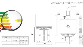 تصویر آبگرمکن مخزن دار بوتان مدل Noble 80 G 
