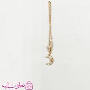 تصویر آویز ساعت زنانه ysx طرح ماه طلایی کد 899 