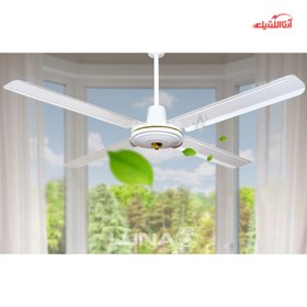 تصویر پنکه سقفی چهار پره لونا مدل 114 ا Luna four-blade ceiling fan model 114 Luna four-blade ceiling fan model 114