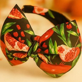 تصویر تل یلدا پایپیون پارچه ای - مشکی 