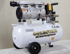 تصویر کمپرسور هوا کوپل بدون روغن 25 لیتری تکنولوژی جدید OIL FREE DIRECT DRIVE AIR COMPRESSOR 25L