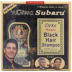 تصویر شامپو رنگ مو سوبارو مدل Dexe Magic حجم 200 میلی لیتر ا Subaru Dexe Magic Black Hair Shampoo 200ml 