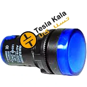 خرید و قیمت چراغ سیگنال تابلویی LED 22mm ولتاژ خاص ac-dc در رنگ آبی | ترب