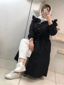 تصویر مانتو دانشجویی تترون مدل عروسکی 