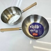 تصویر شیرجوش استیل دسته چوبی 