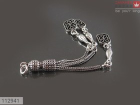 تصویر کرکوش نقره چند رشته ای کد 112941 