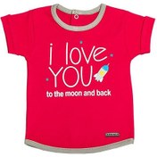 تصویر تی شرت دخترانه آستین کوتاه کوکالو طرح موشک 