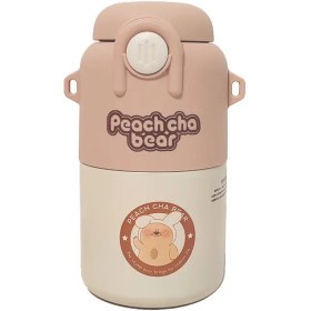 تصویر فلاسک و تراول ماگ peach cha 